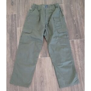 5.11 Tactical Series Cargo Pants Men's Size 30x30 Green  7 Pockets Rip Stop